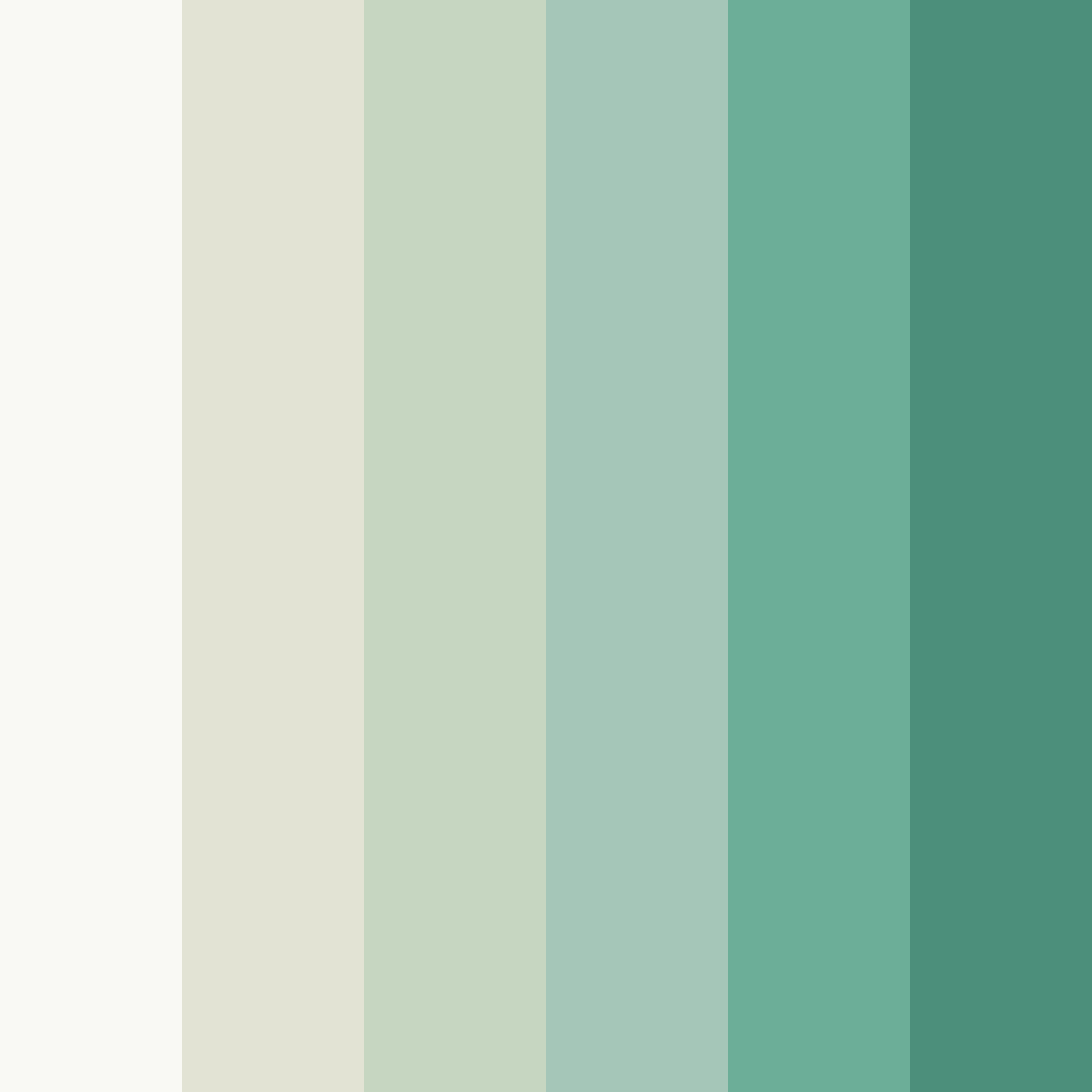Download clean green color palette PNG image (square)