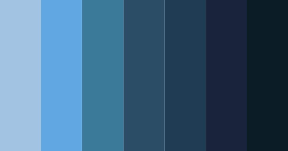 Download midnight blue shades color palette PNG image (landscape)