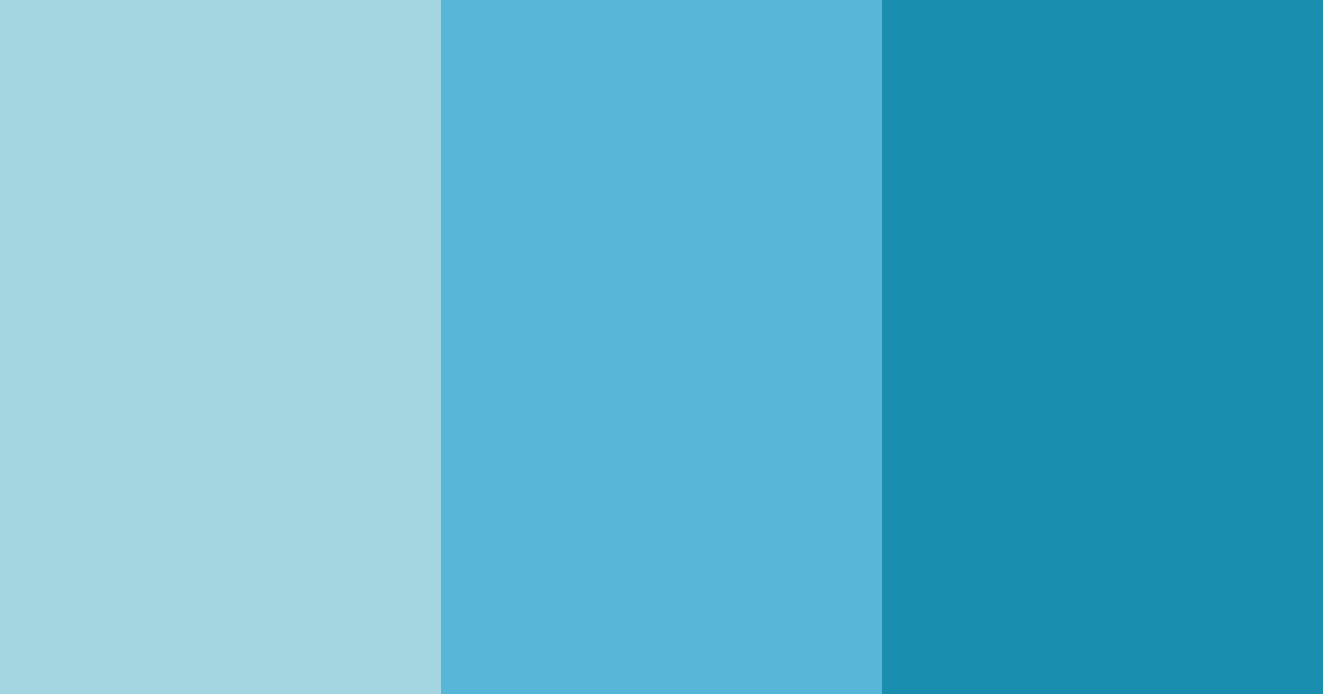 Download shades of azure color palette PNG image (landscape)