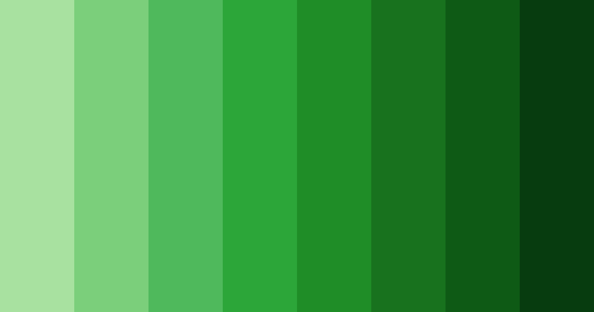Download emerald embrace color palette PNG image (landscape)