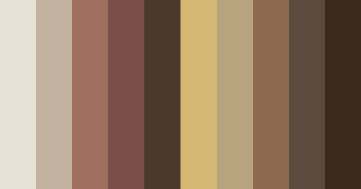 Download whiskered woods color palette PNG image (landscape)