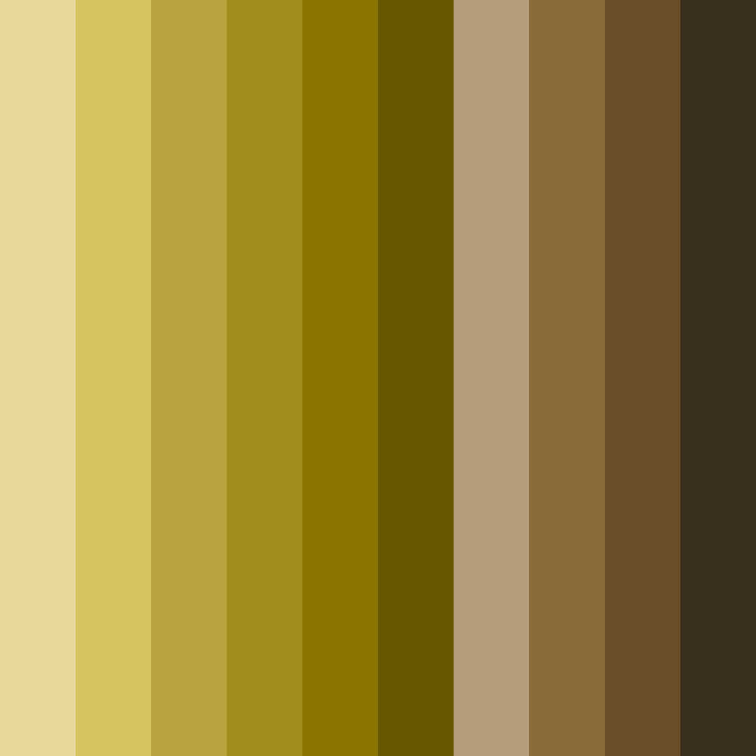Download golden black color palette PNG image (square)