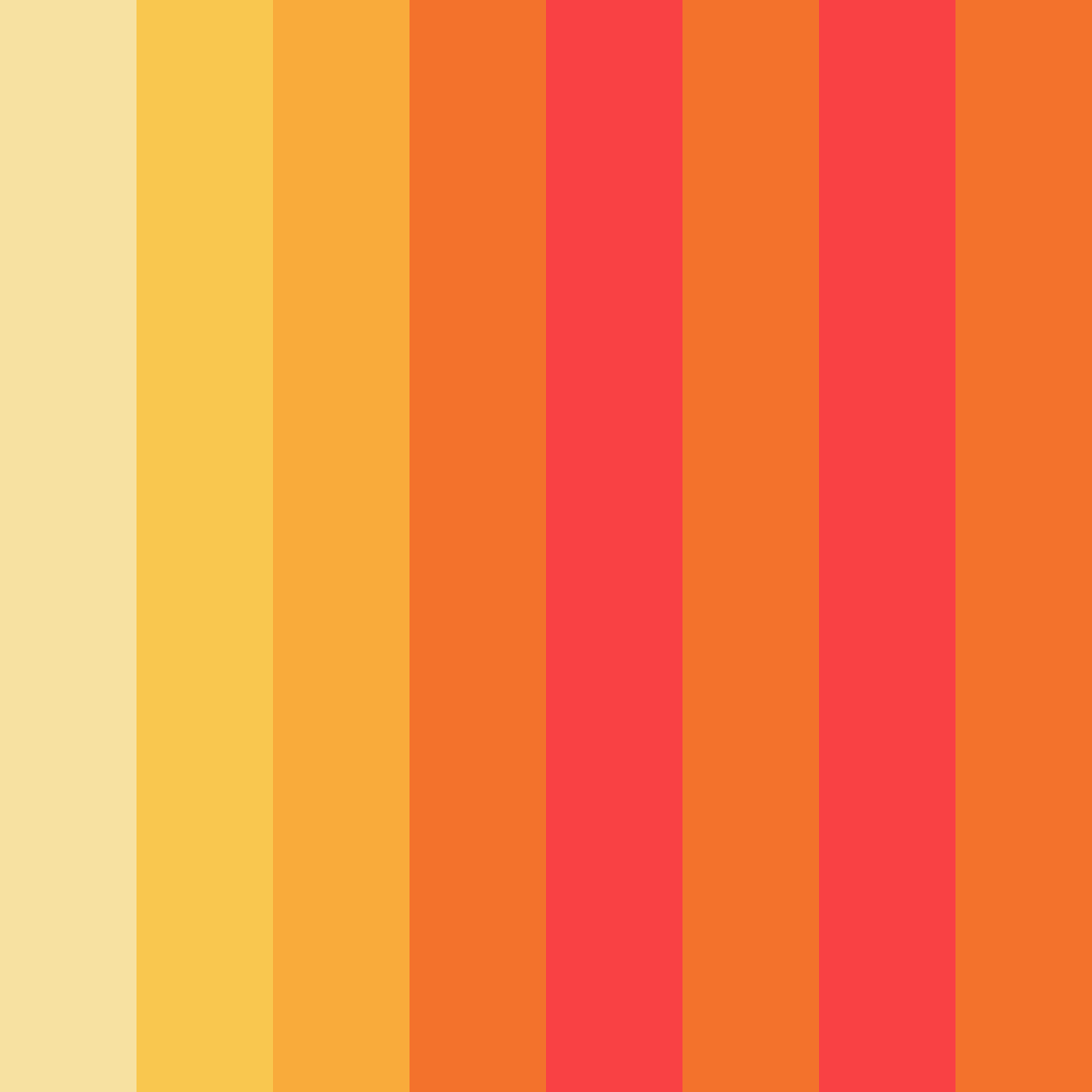 Download warm orange color palette PNG image (square)