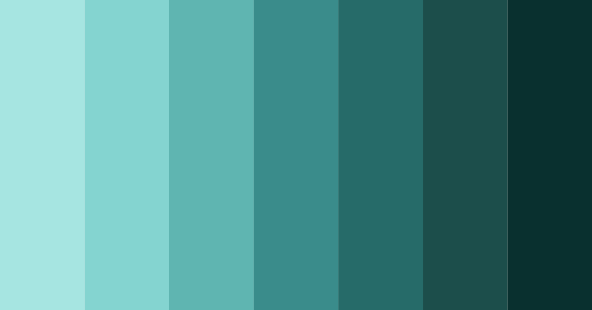 Download dark teal color palette PNG image (landscape)