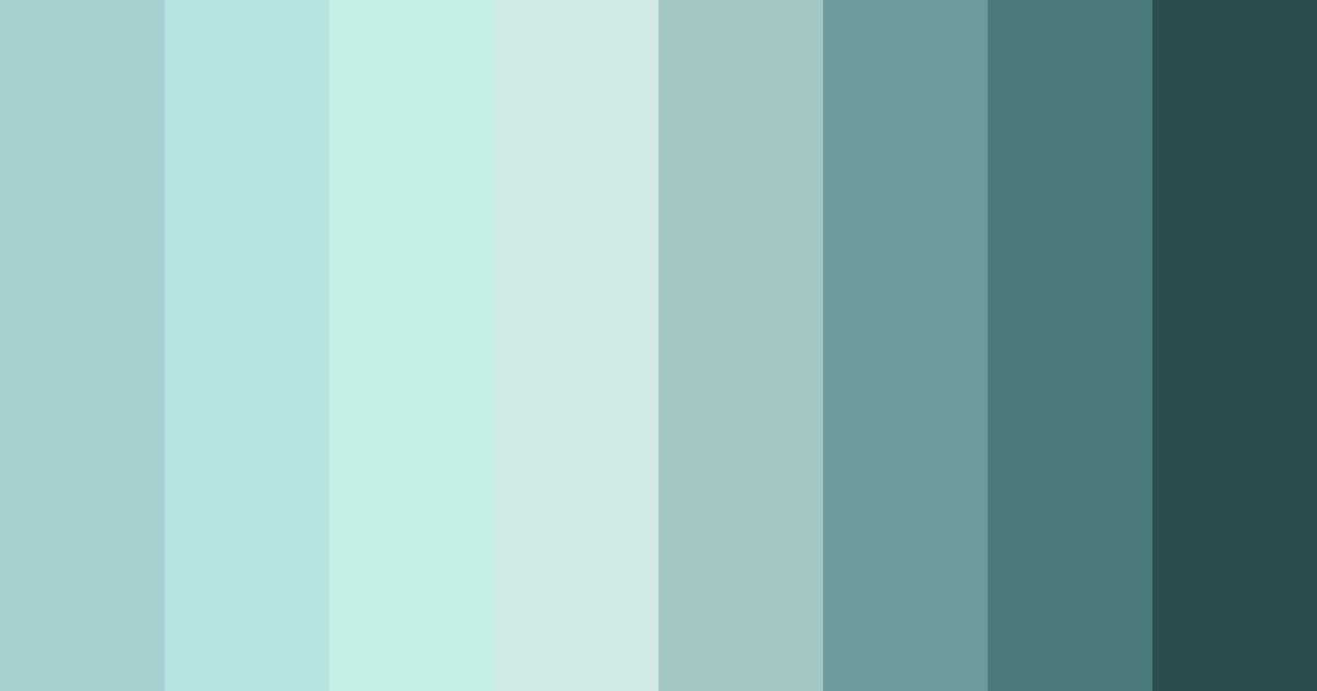 Download serene aqua harmony color palette PNG image (landscape)