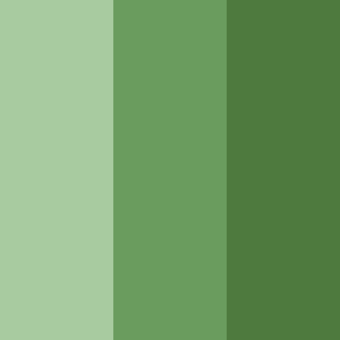 Download green shades color palette PNG image (square)