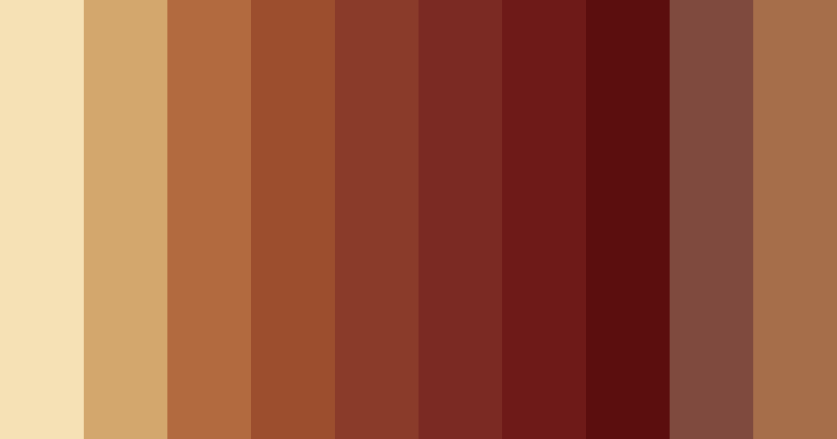 Download spiced ginger delight color palette PNG image (landscape)