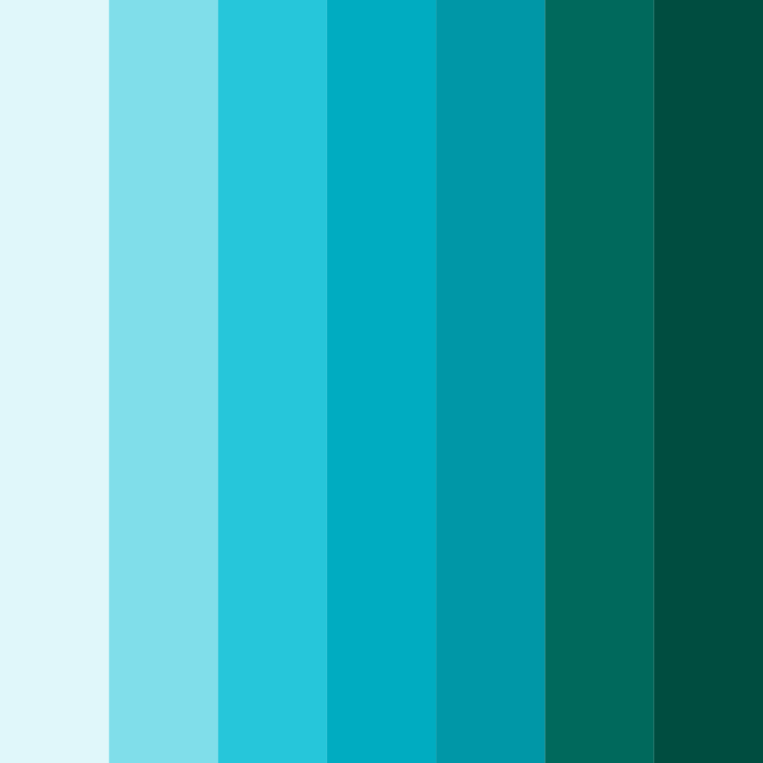 Download neon oasis color palette PNG image (square)