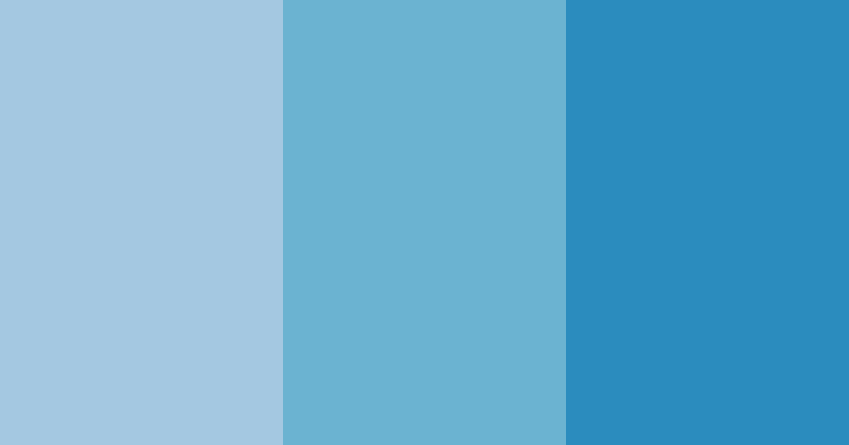 Download winter blue color palette PNG image (landscape)