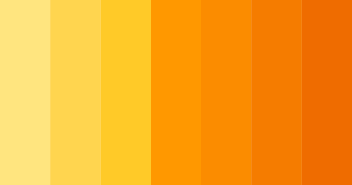 Download joyful yellow color palette PNG image (landscape)