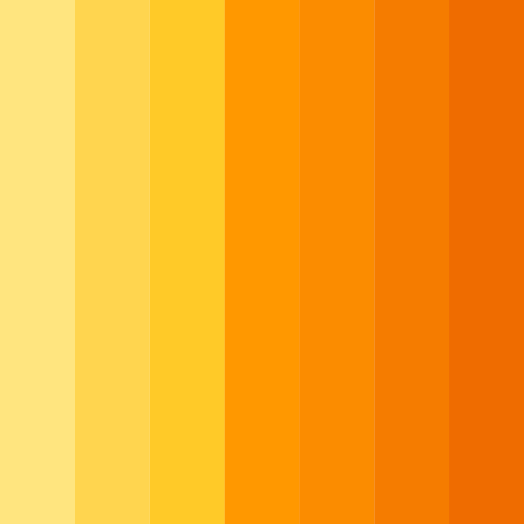 Download joyful yellow color palette PNG image (square)