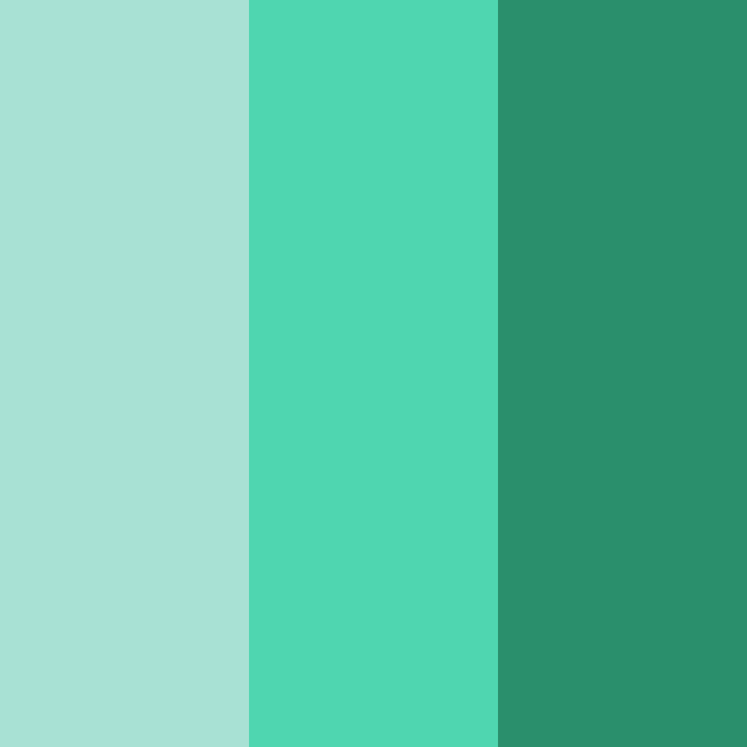 Download tropical tranquility color palette PNG image (square)