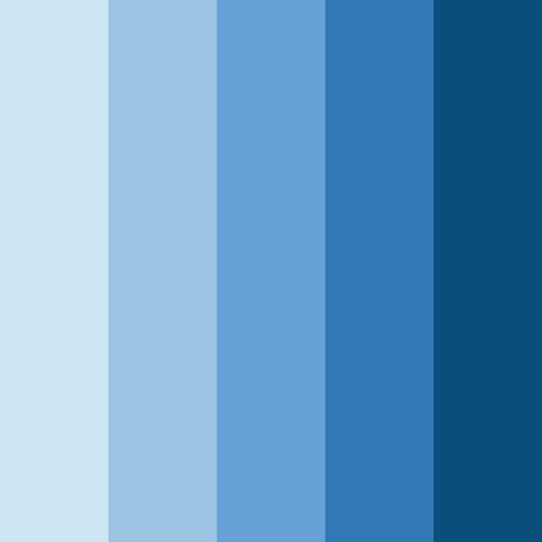Download blue winter color palette PNG image (square)