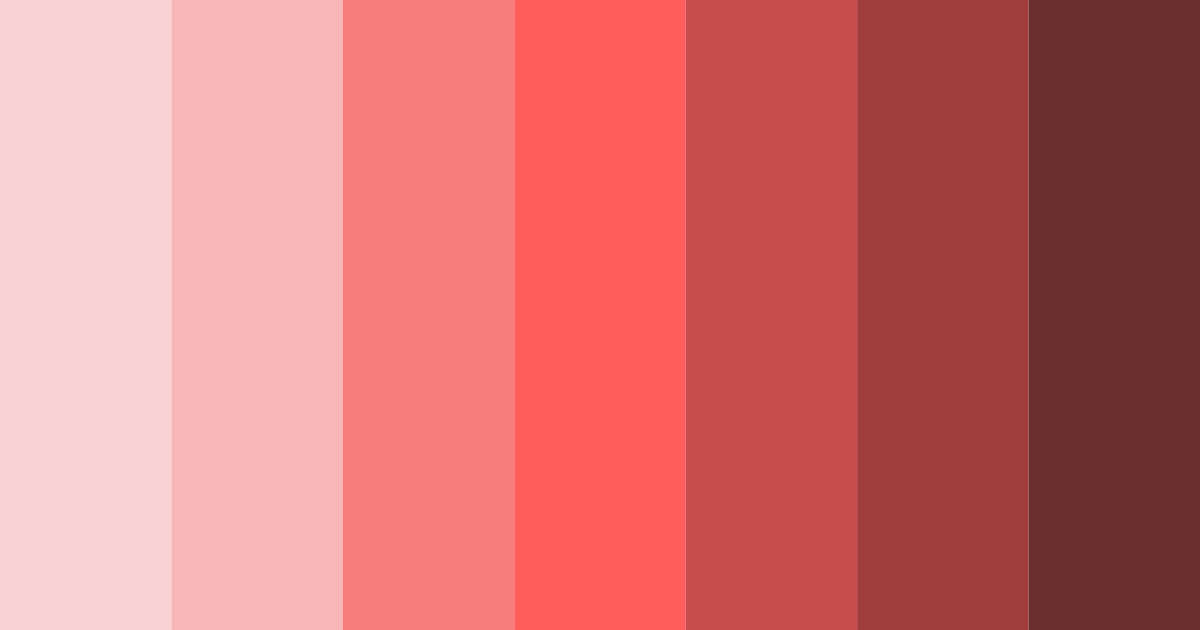 Download red hues color palette PNG image (landscape)