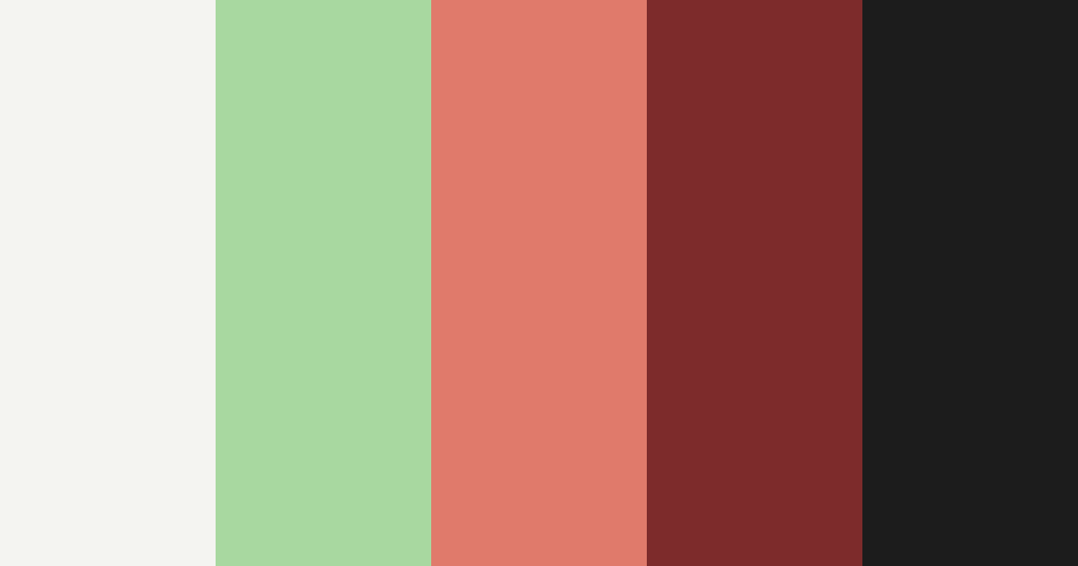 Download warm red and green color palette PNG image (landscape)