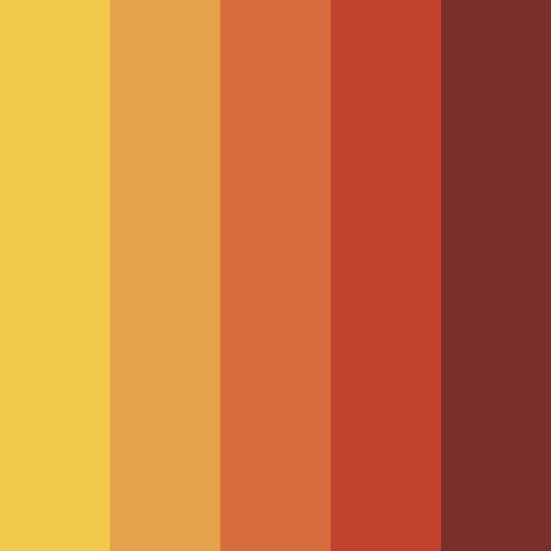 Download desert orange color palette PNG image (square)