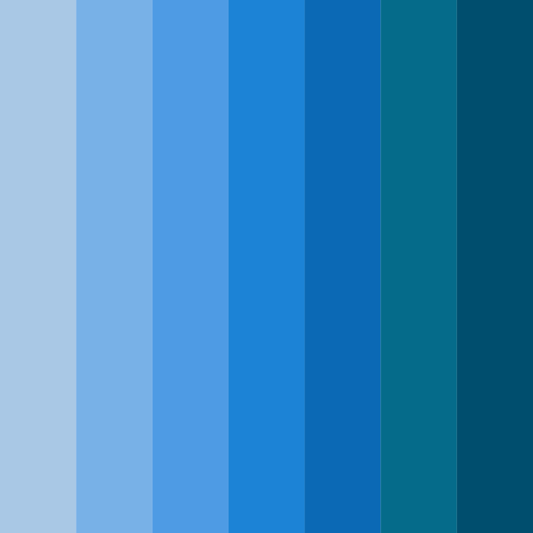Download azure dreamscape color palette PNG image (square)