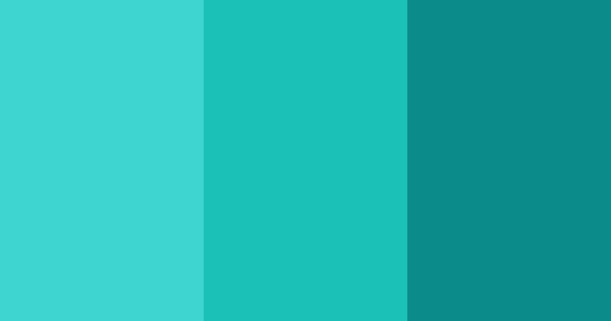 Download tropical teal harmony color palette PNG image (landscape)