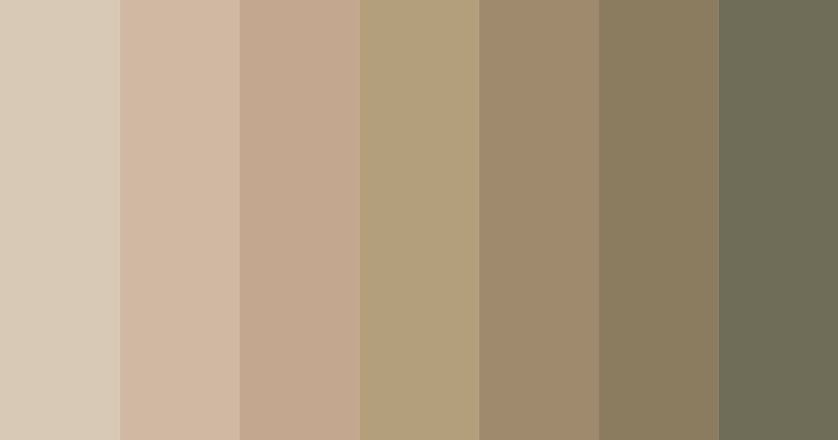 Download muted taupe shades color palette PNG image (landscape)