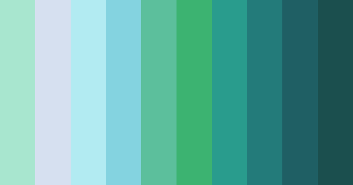 Download aqua meadow color palette PNG image (landscape)