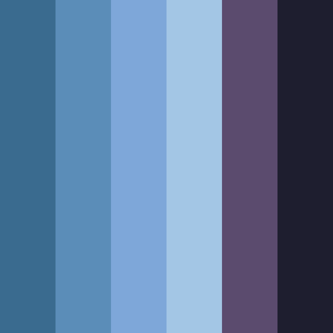 Download dark blue color palette PNG image (square)