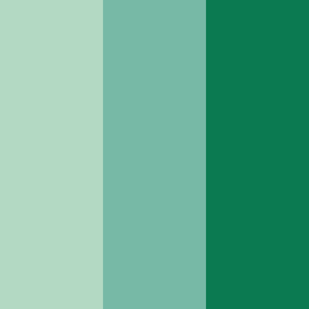 Download teal tranquility color palette PNG image (square)