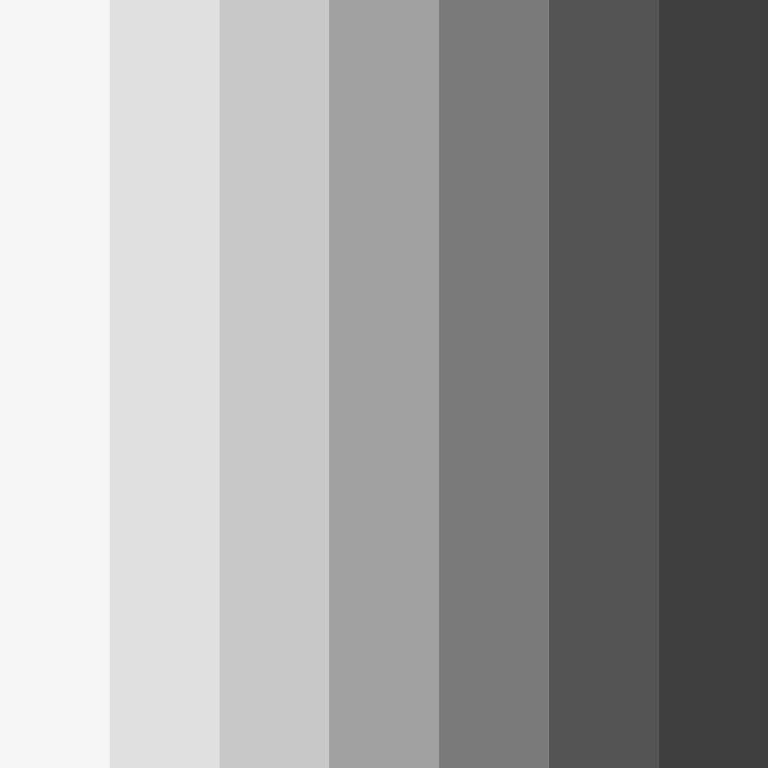 Download shades of gray color palette PNG image (square)