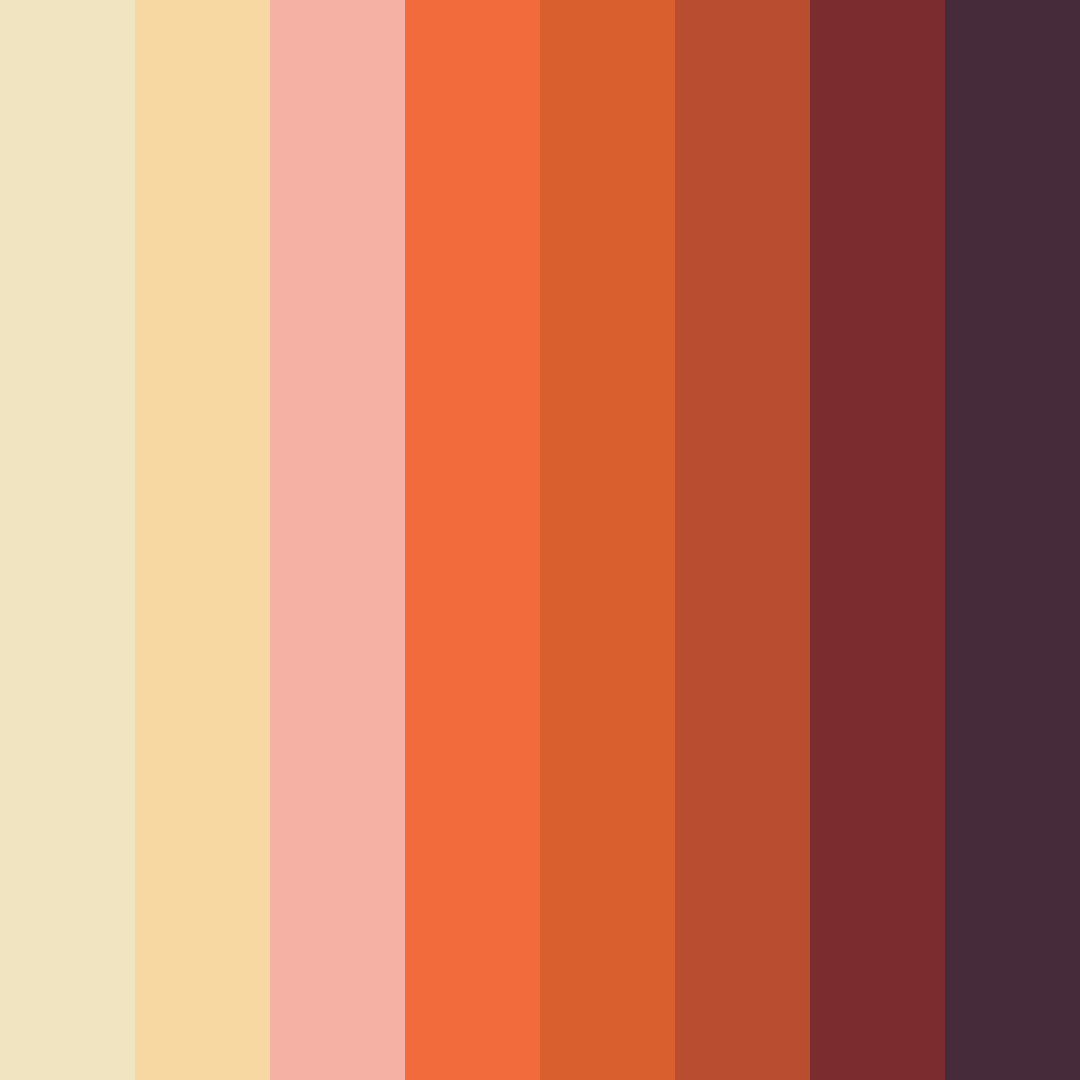 Download autumn ember serenade color palette PNG image (square)