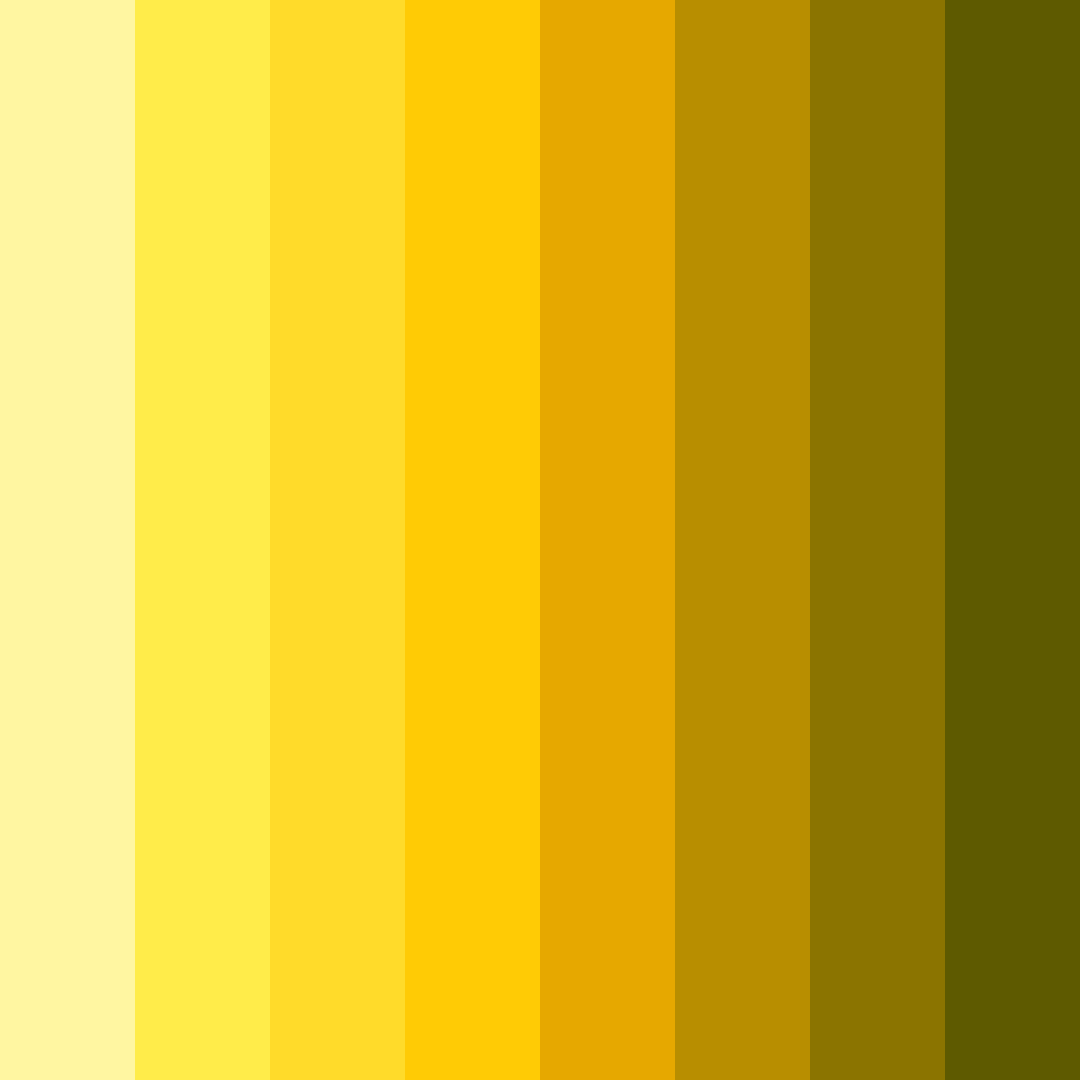 Download golden sunshine color palette PNG image (square)