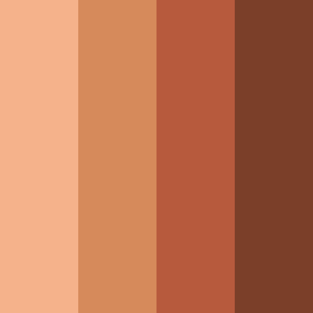 Download shades of sienna color palette PNG image (square)