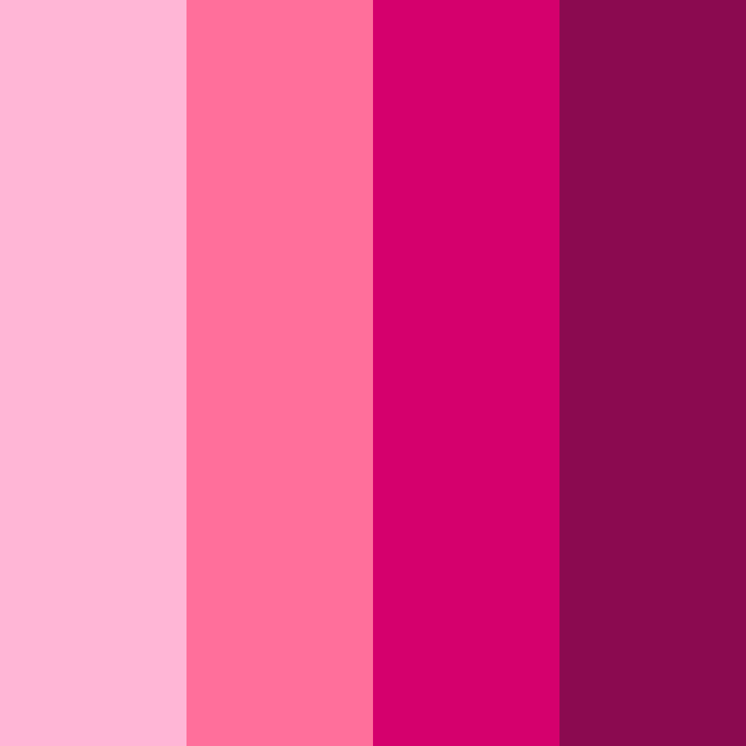 Download pink sunset color palette PNG image (square)