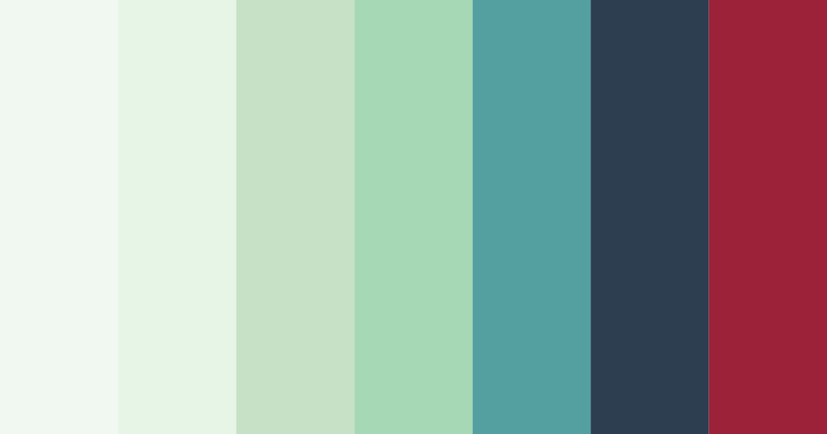 Download green christmas color palette PNG image (landscape)