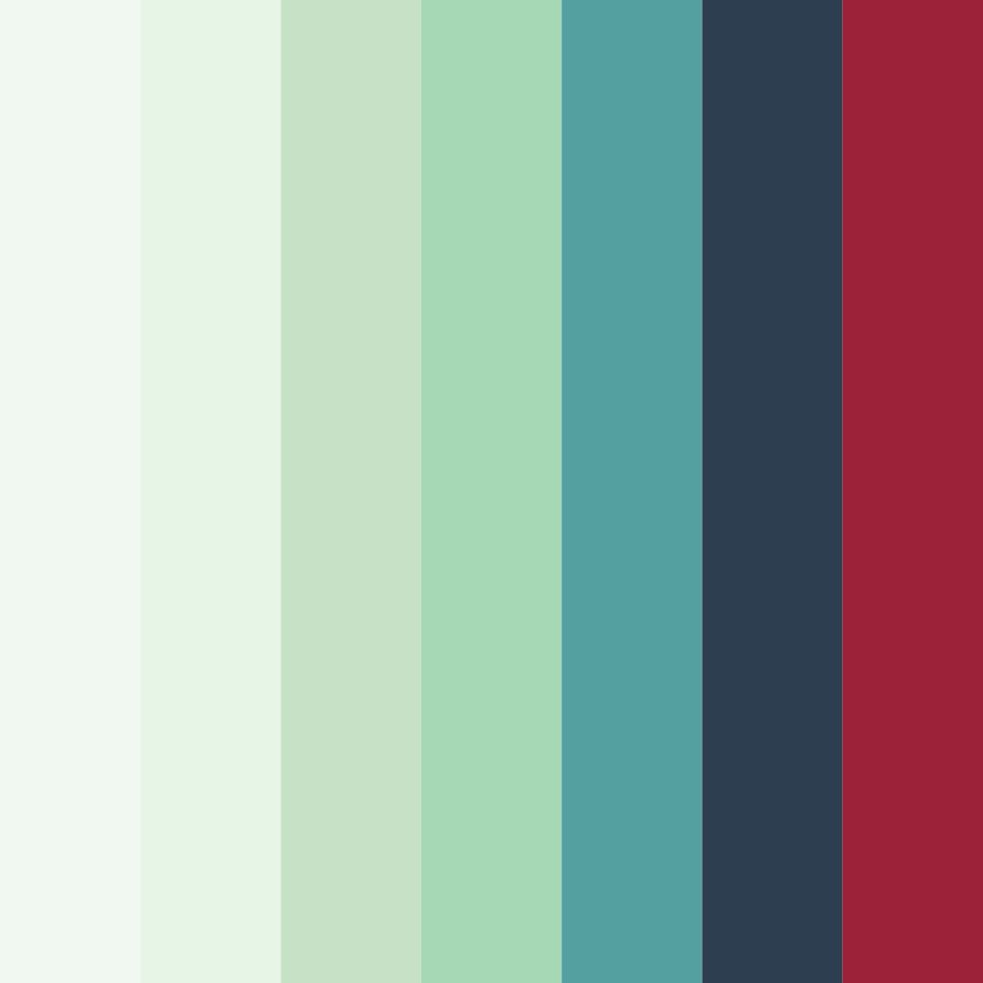 Download green christmas color palette PNG image (square)