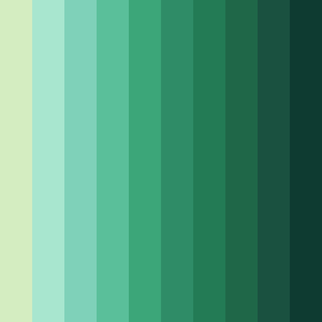 Download verdant harmony color palette PNG image (square)