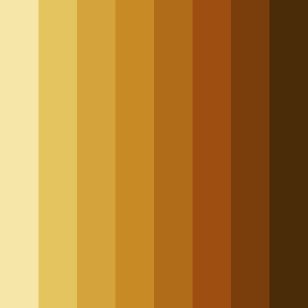 Download brown autumn color palette PNG image (square)