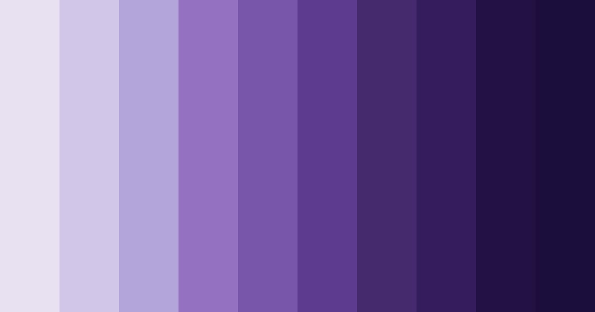 Download shades of lavender color palette PNG image (landscape)