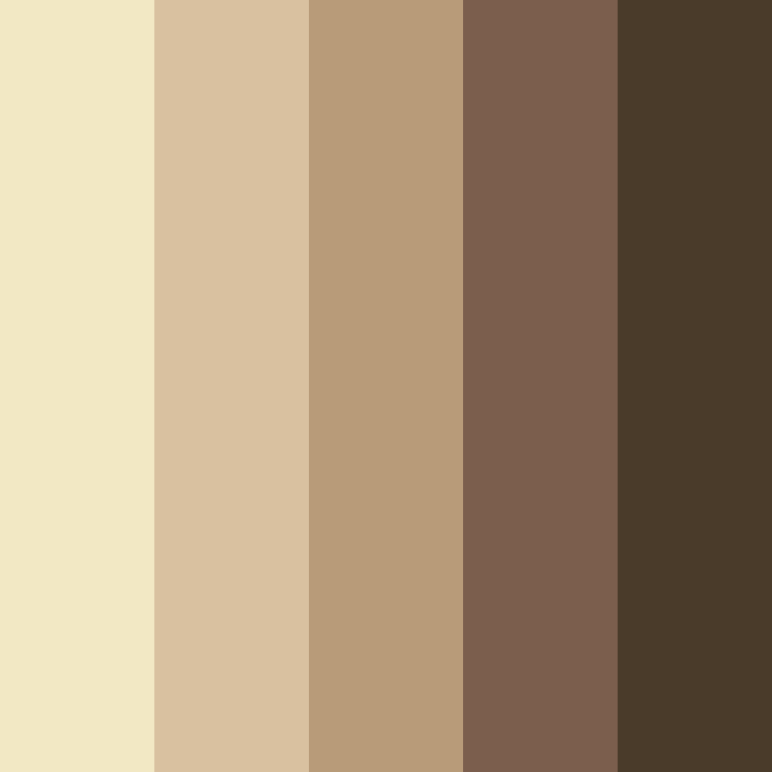 Download earthy elegance color palette PNG image (square)