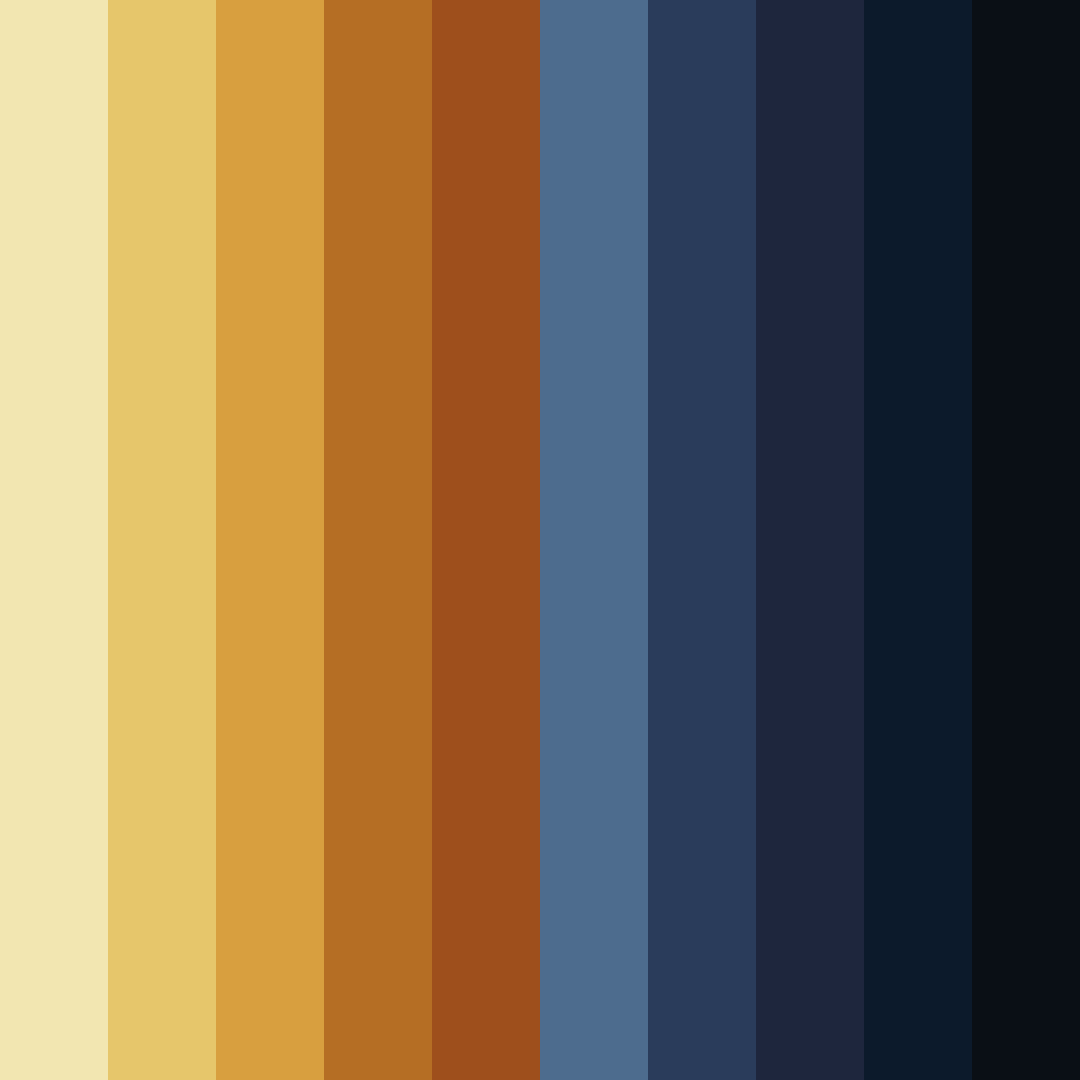 Download navy and gold elegance color palette PNG image (square)