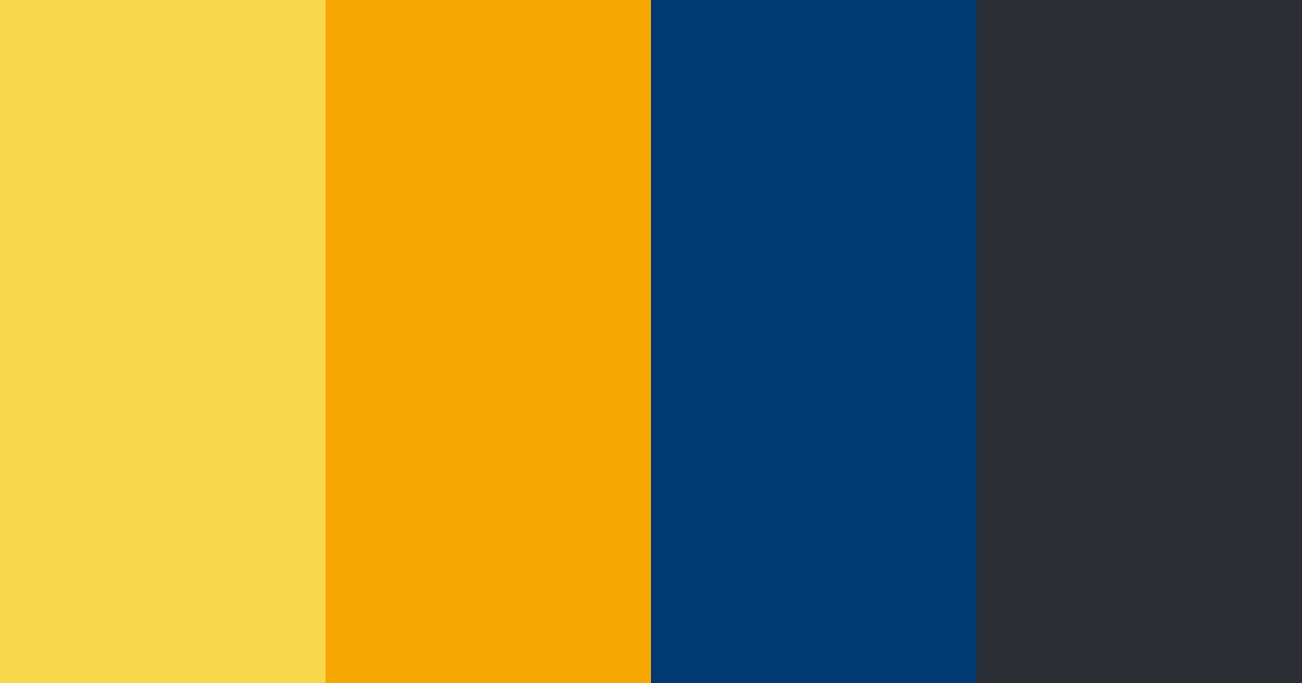 Download navy gold color palette PNG image (landscape)