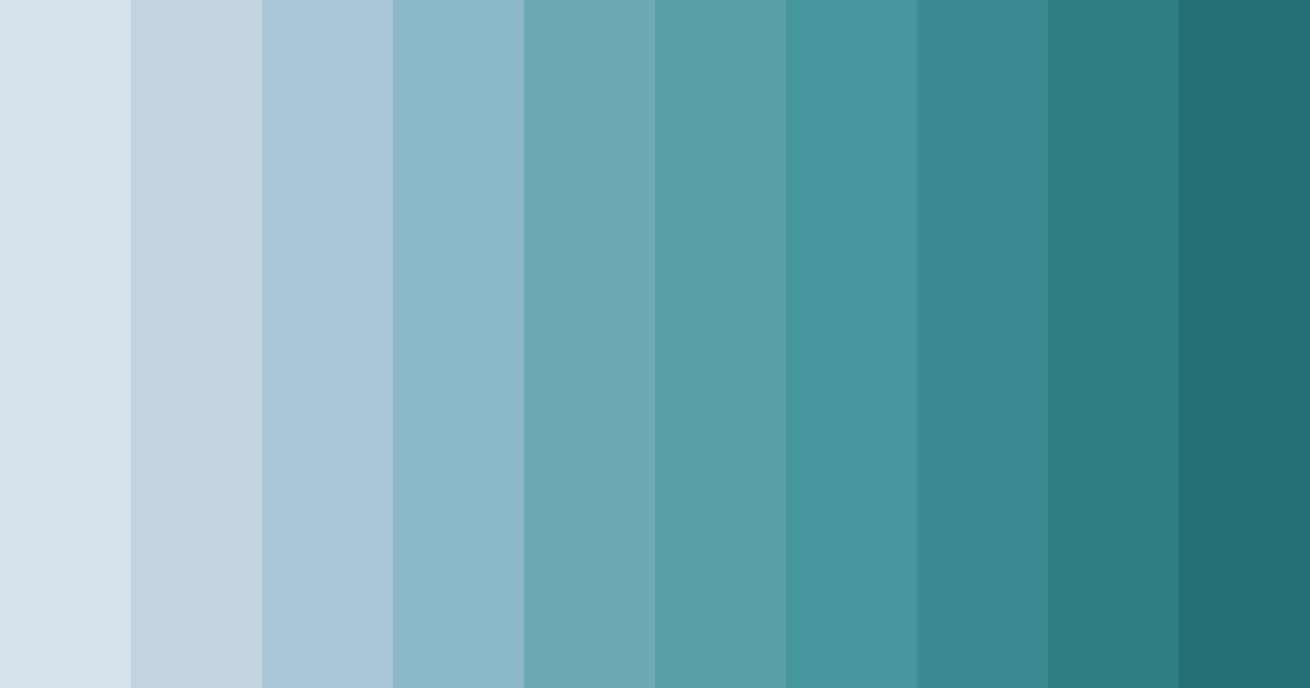 Download cool blue color palette PNG image (landscape)