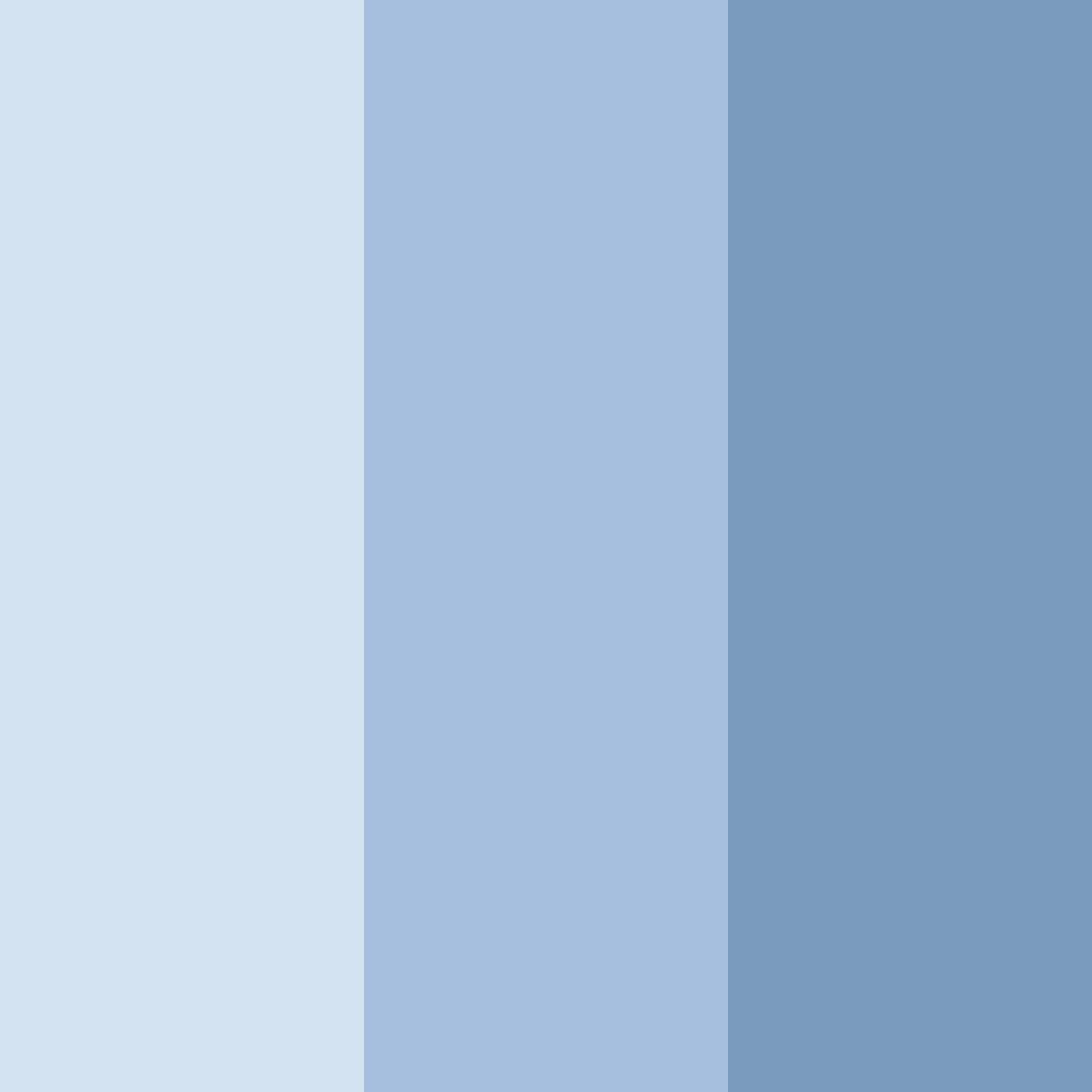 Download cool blue color palette PNG image (square)