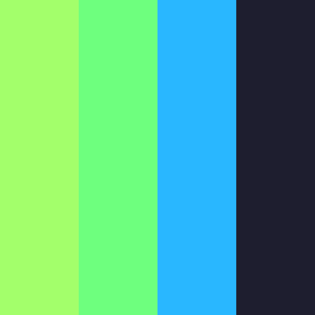 Download neon green color palette PNG image (square)