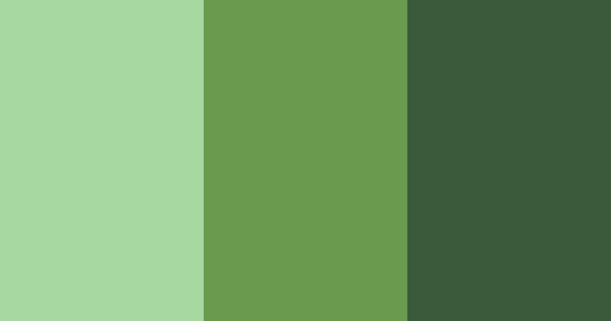 Download earthy green shades color palette PNG image (landscape)