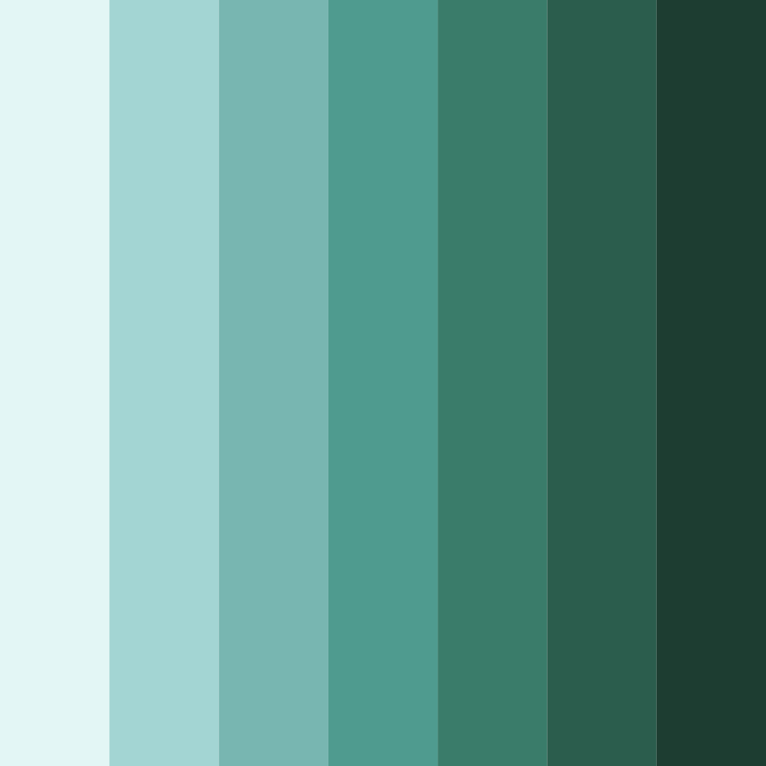 Download teal coastal color palette PNG image (square)