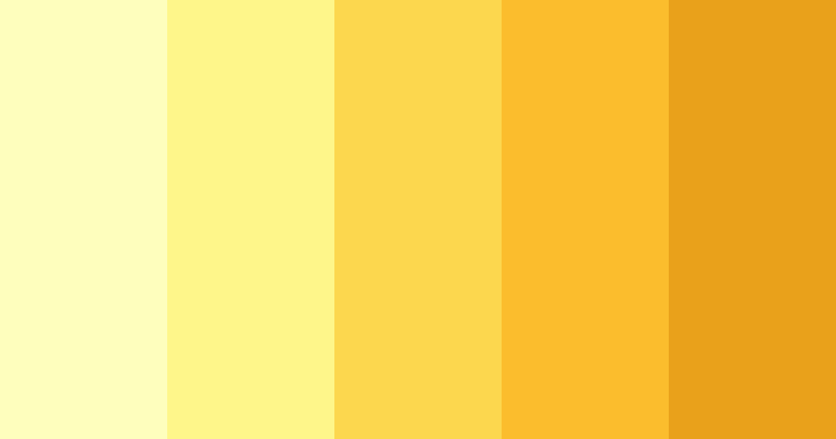 Download sunshine symphony color palette PNG image (landscape)