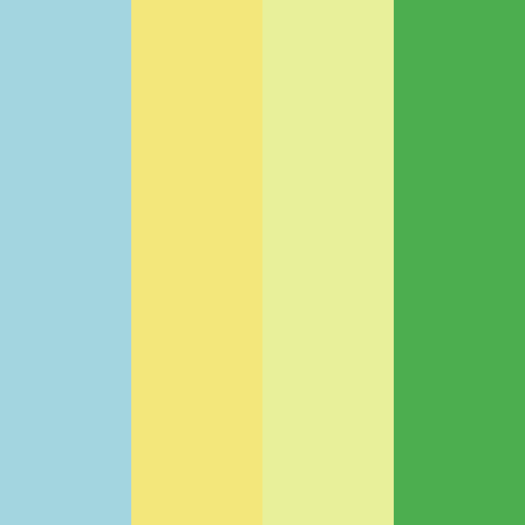 Download sunlit tropics color palette PNG image (square)