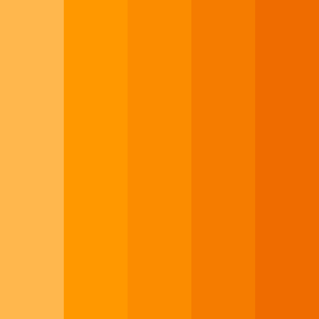 Download bright orange color palette PNG image (square)