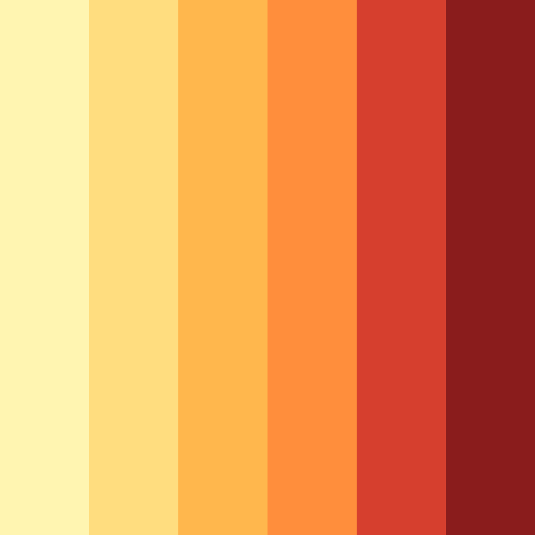 Download warm yellow pink color palette PNG image (square)