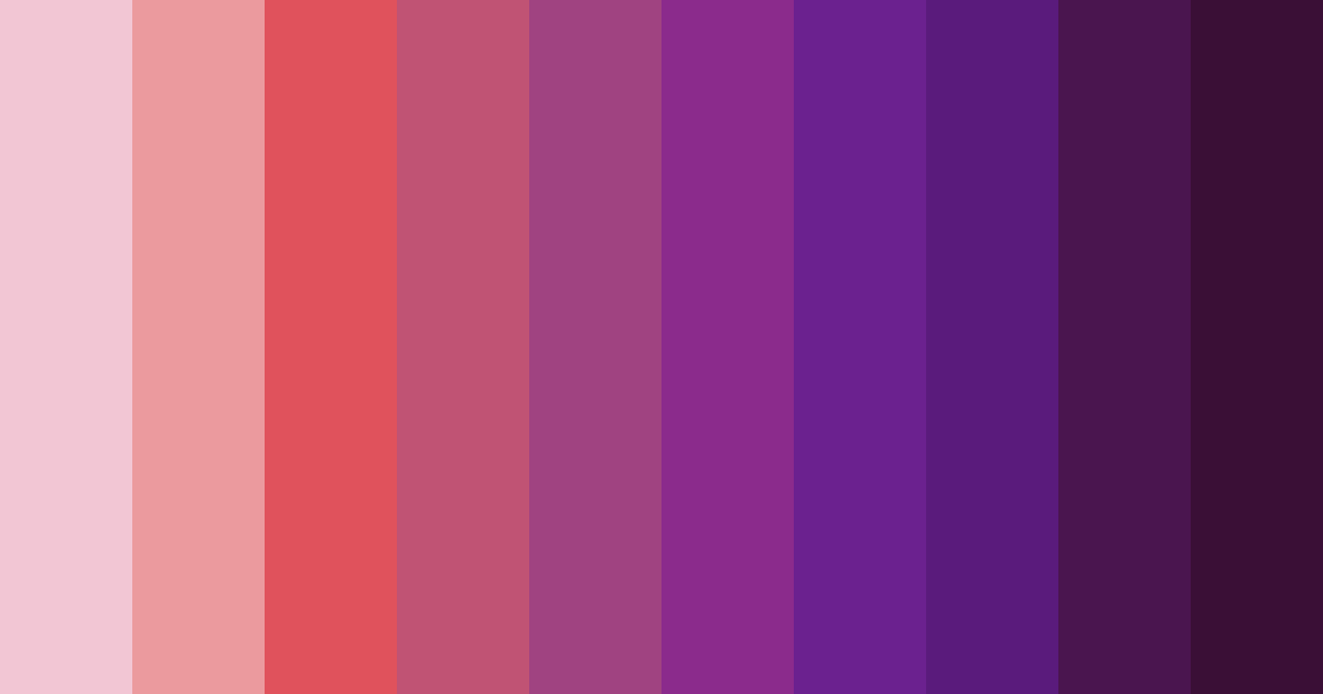 Download deep red shades color palette PNG image (landscape)