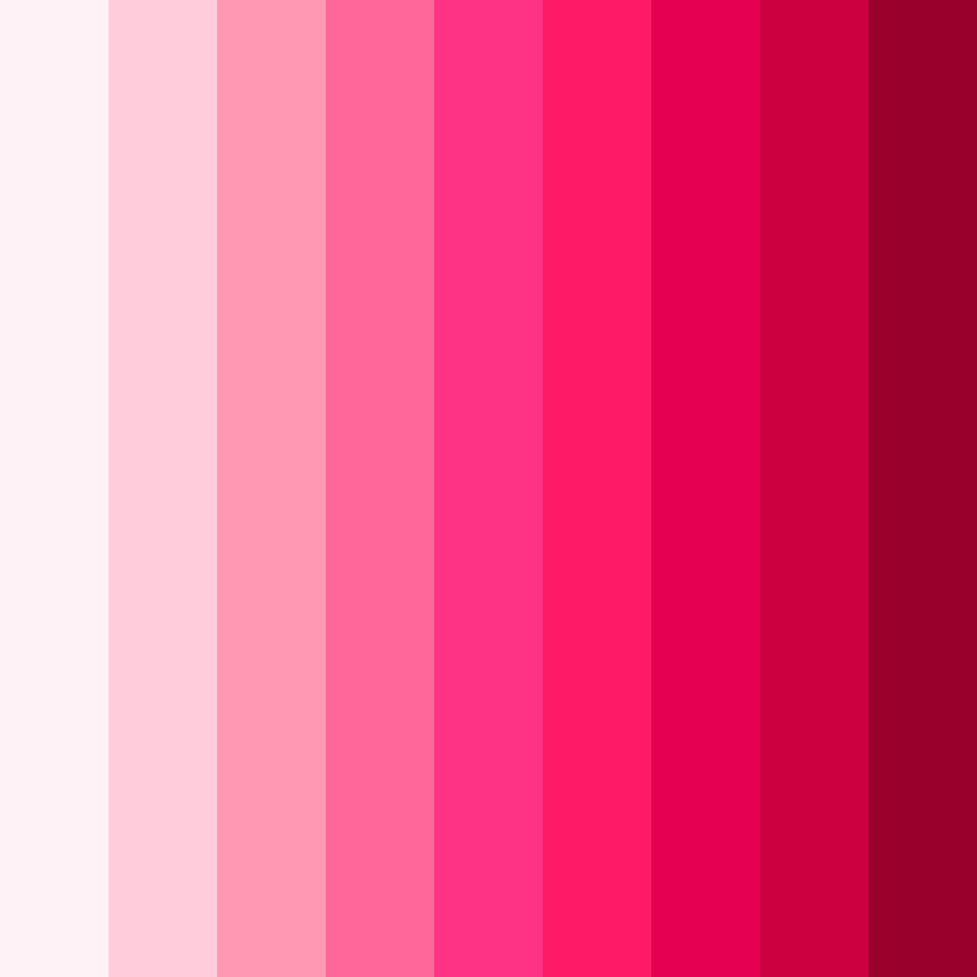 Download blushing blossoms color palette PNG image (square)